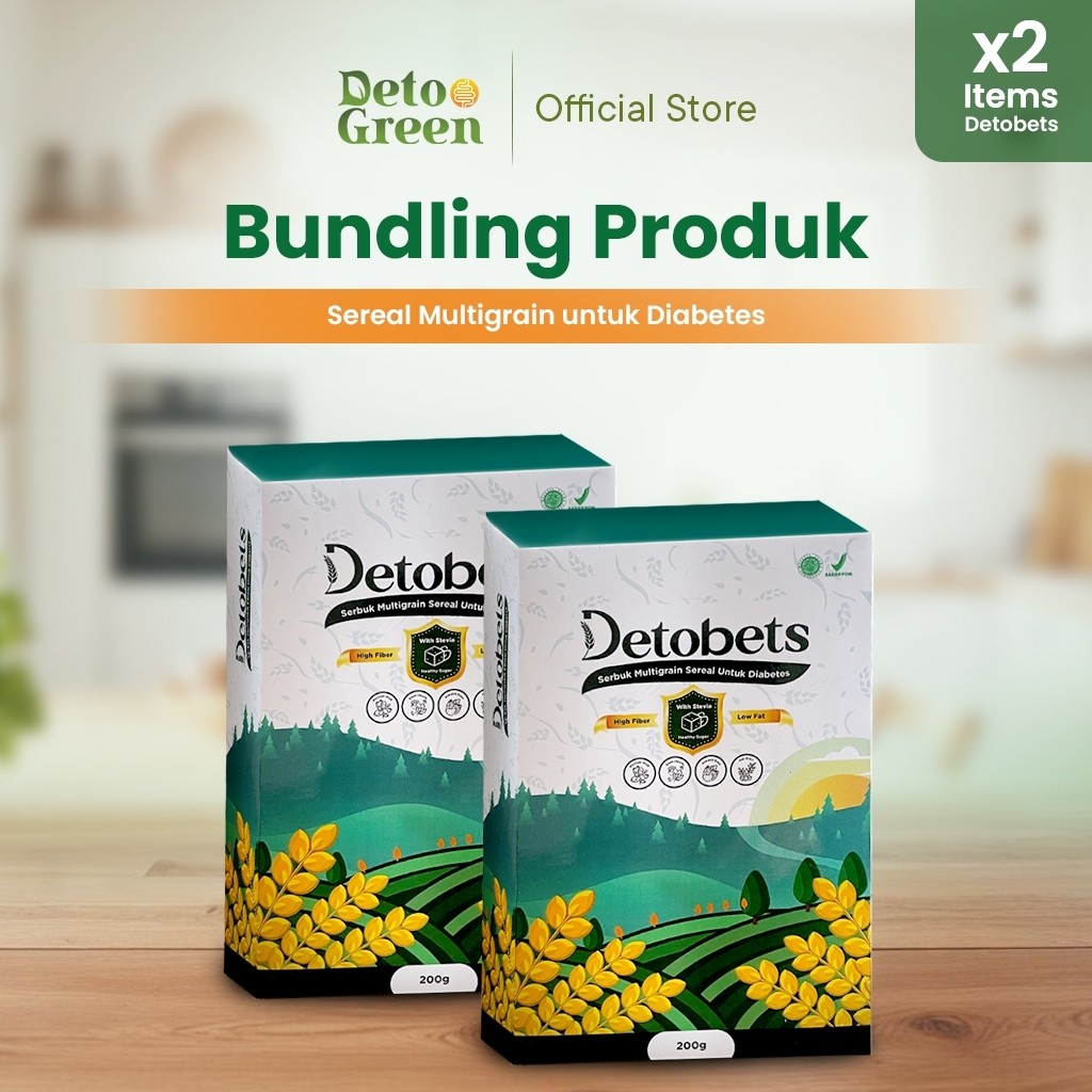 

DETOBETS Paket 2 Sereal Super Low Fat Serbuk Organik