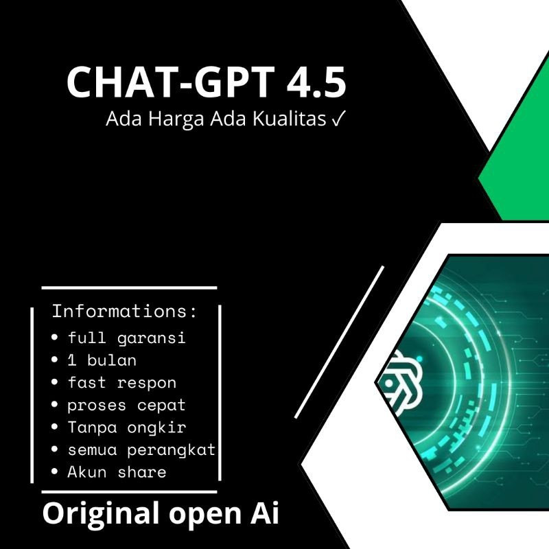 ChatGPT- 4 Premium Plus 30 Hari Bergaransi