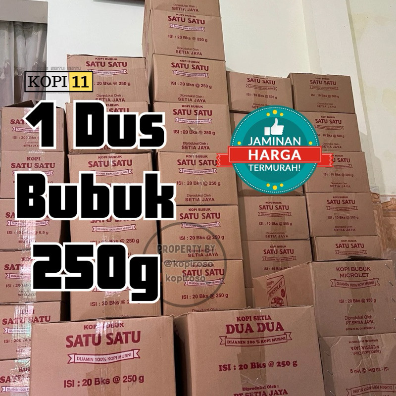 

1 Dus 5kg Kopi Bubuk 250g Kopi 11 Kopi Bubuk Satu Satu 100% Kopi Murni Kopi Satu Satu Kopi Satusatu