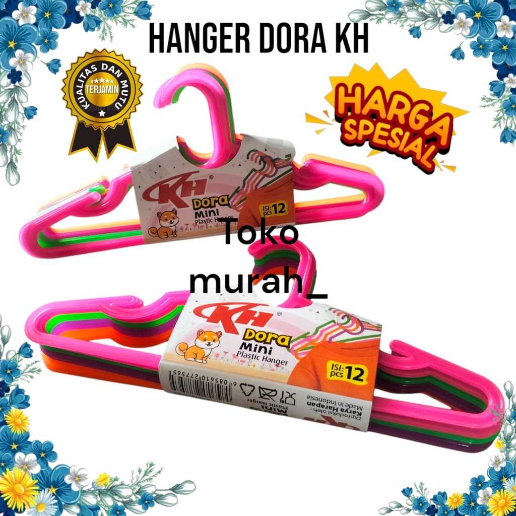 Hanger Plastik  Mini / Gantungan Baju Anak / Gantungan Baju Bayi / Gantungan Popok Bayi - PerabotXpr