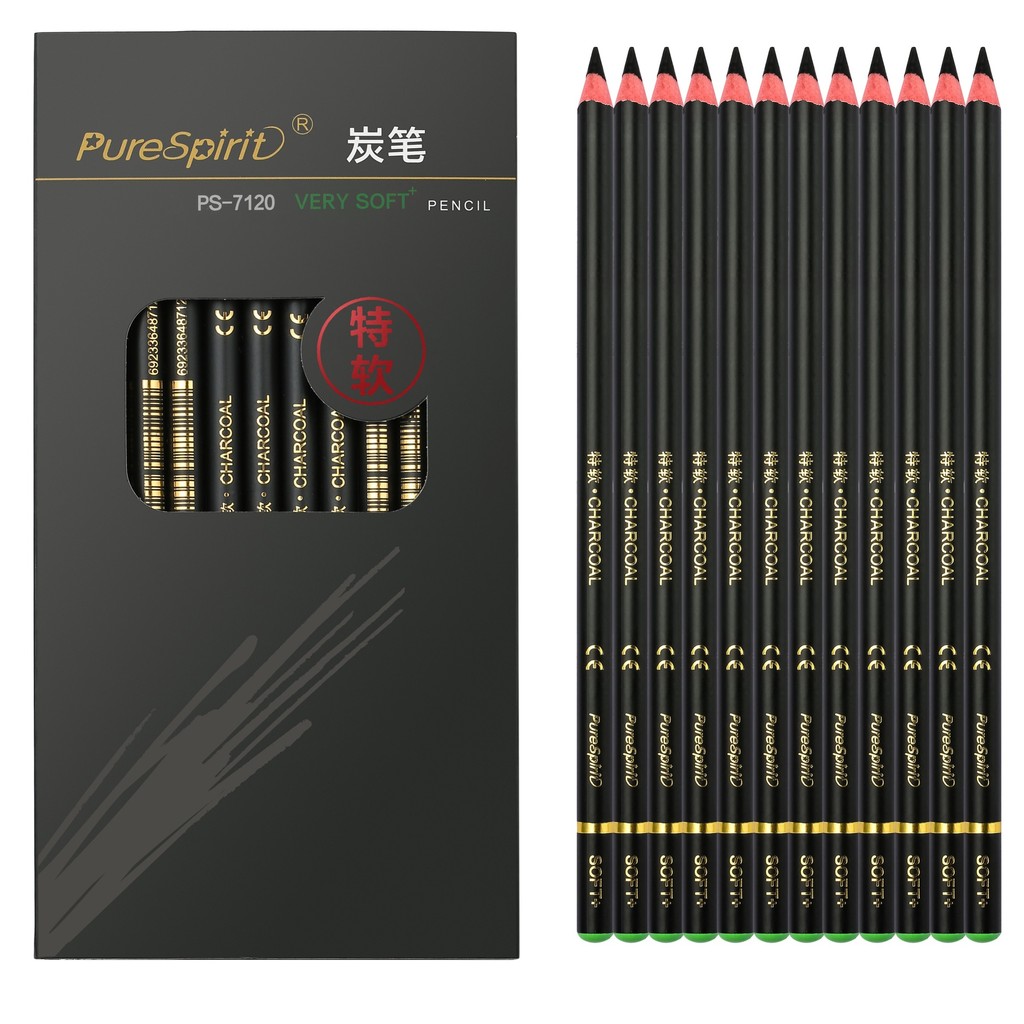 

Stationery Art Drawing Pencil Set Soft Medium Hard Charcoal Pen 2B 4B 6B 8B 10B 12B 14B Charcoal Sketch Pencil Supplies School