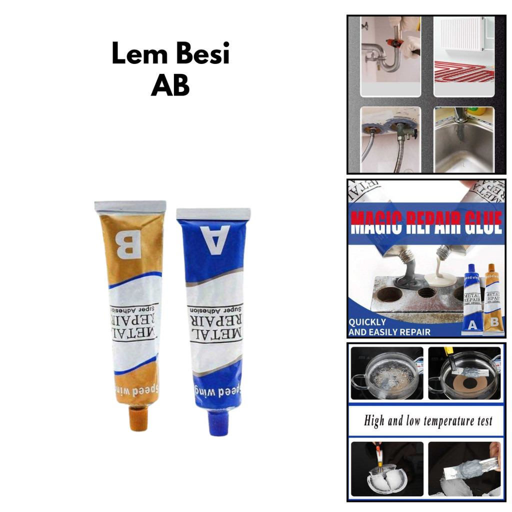 

EAQP Wing Lem Besi AB Tahan Panas Multifungsi Industrial Repair Glue SSW1JG
