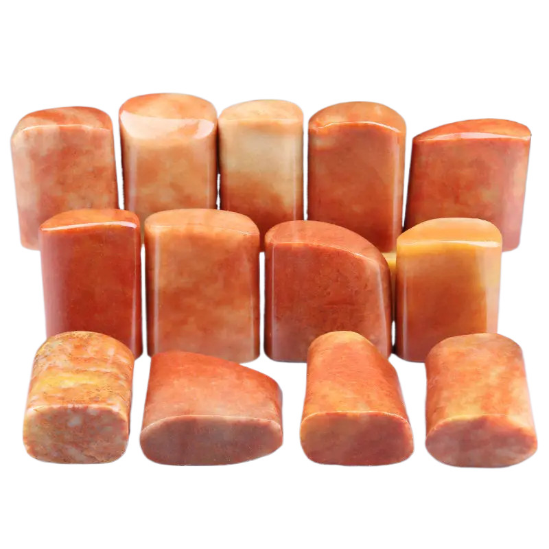 

Carving Practice Blank Stamp DIY Stone Name Stamp Painting Calligraphy Stamp Elliptic Shoushan Stone Seal Carving Custom Stamps