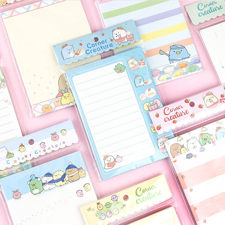 

San-X SUMIKKO GURASHI Square Origami Paper Cute Diary Message Notes Memo Pad Diary Stationary Decorative children's day gift