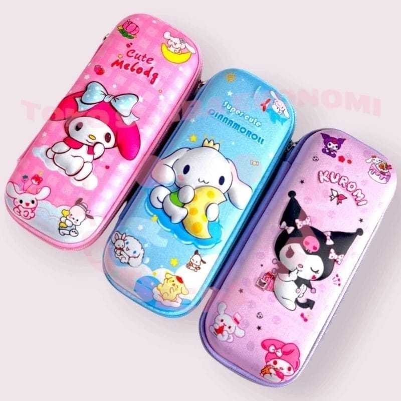 

ZARISHOP.ID Kotak Pensil SANRIO - KUROMI - MELODY - Tempat pensil Sekolah Anak