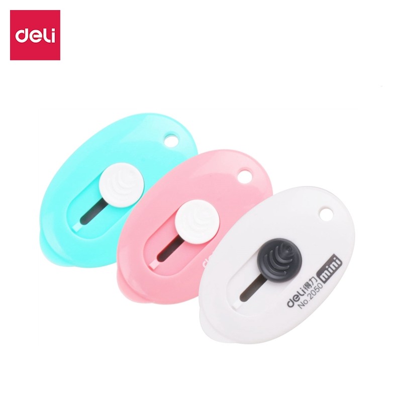 

Deli 1 PC Paper Cutter Random Color Mini Portable Kawai Office Supply 2050