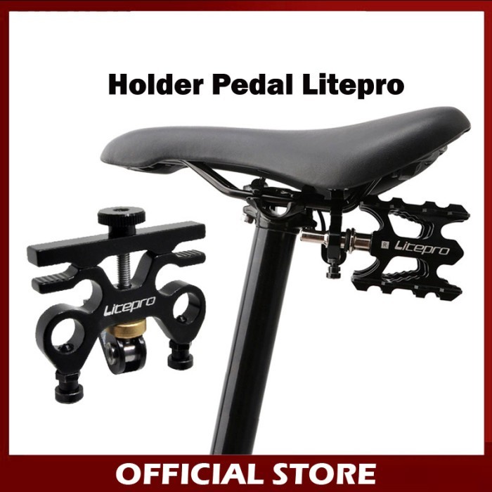 NEW Litepro Holder Pedal QR Buckle Bracket Tempat Pedal Seli Hitam
