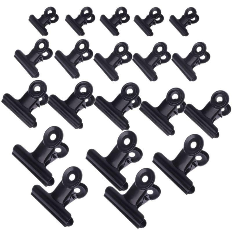

10Pcs 22/31/38/50mm Metal Hinge Clips Bulldog Clips Money Binder Paper Clips Clamps For Picture Photos Home Office Collating