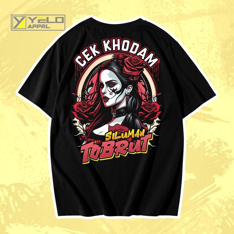 Kaos Khodam Siluman Tobrut / Baju Distro Cek Khodam Siluman Tobrut / Atasan pria wanita