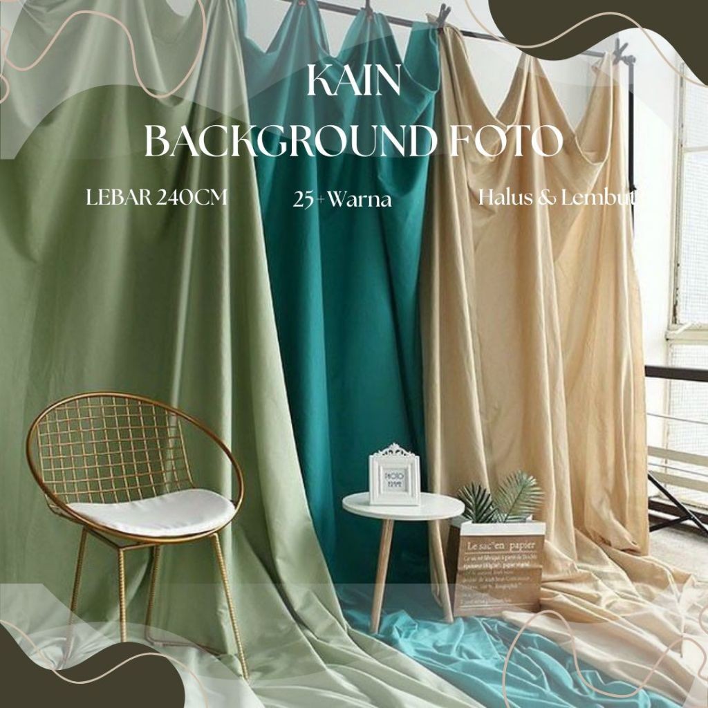 Kain Background Foto Produk / Background Foto Studio / Backdrop Studio Roll