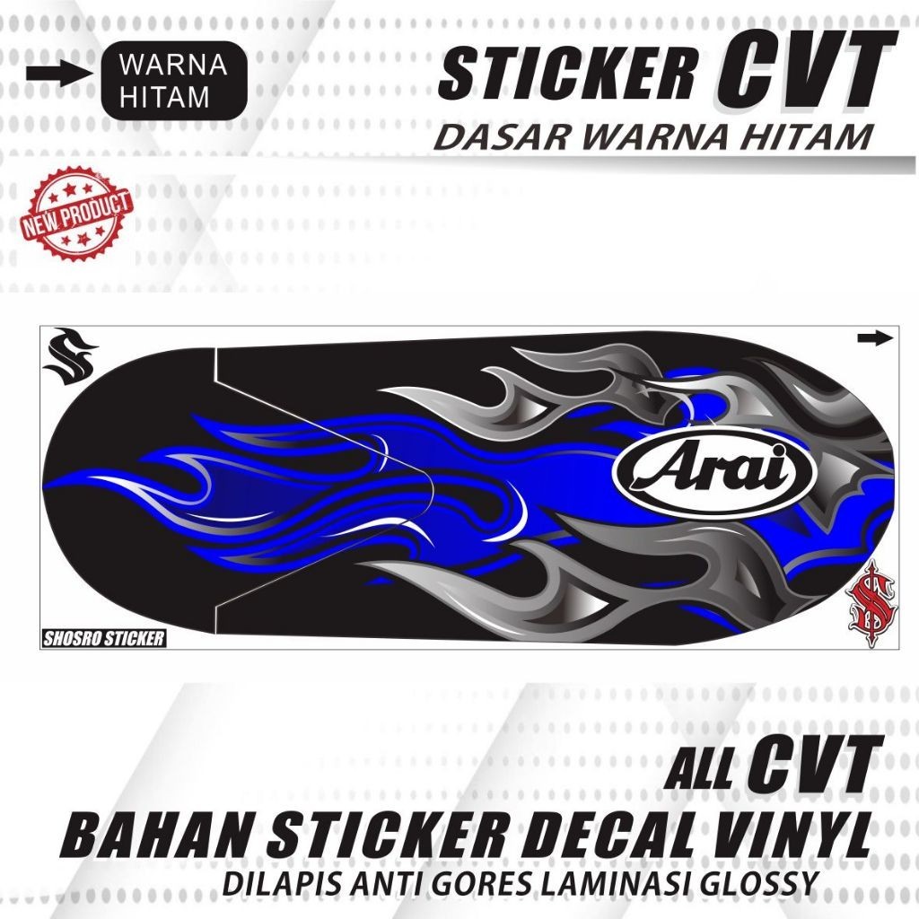 NEW MOTIF / STIKER MOTIF RACING DECAL BUAT BAK CVT VARIASI LIS KEREN CUSTOM