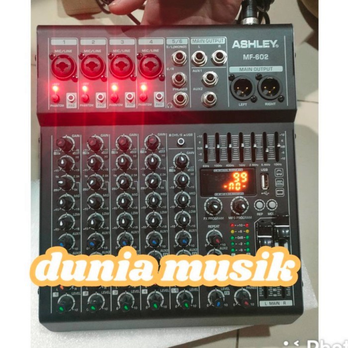MIXER AUDIO ASHLEY MF602 MF 602 ORIGINAL