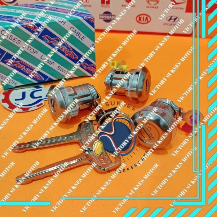DOOR KEY SET KUNCI PINTU 1SET 3PCS KIJANG KAPSUL 7K KF70 AVANZA XENIA ASLI CARSHOW TAIWAN