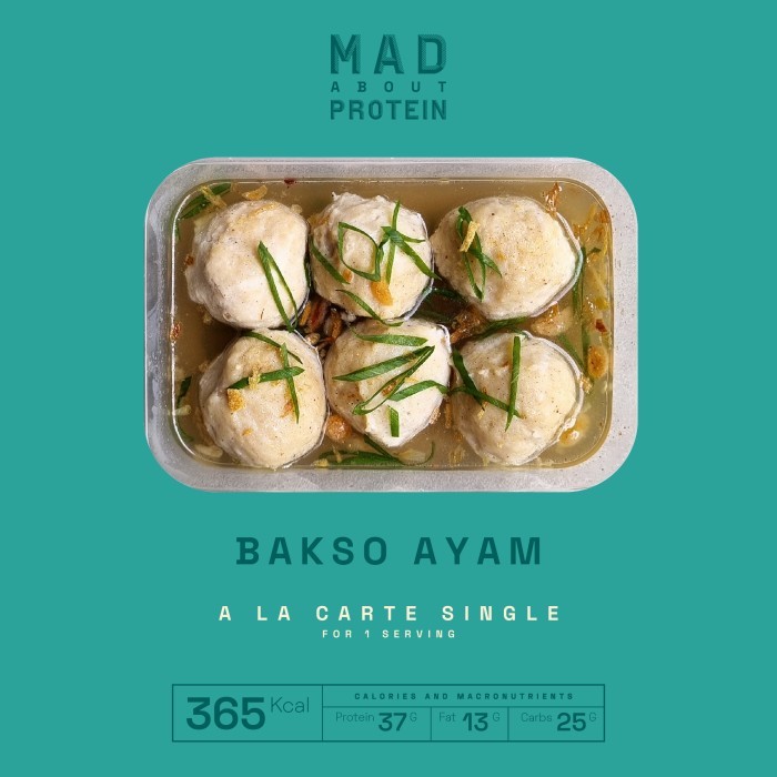 

[ALA CARTE SINGLE] Bakso Ayam - Mad About Protein Frozen Mealprep