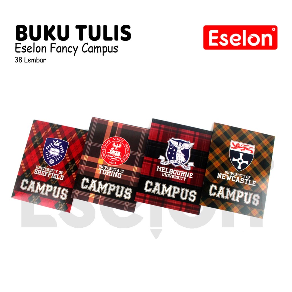 

10pcs Buku Tulis Eselon 38 LBR CAMPUS / 1 Pak Buku Tulis Eselon 38LBR