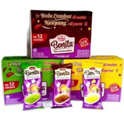 

ROMA BONITA BOLU TELUR LEMBUT 1 BOX ISI 12 BOLU