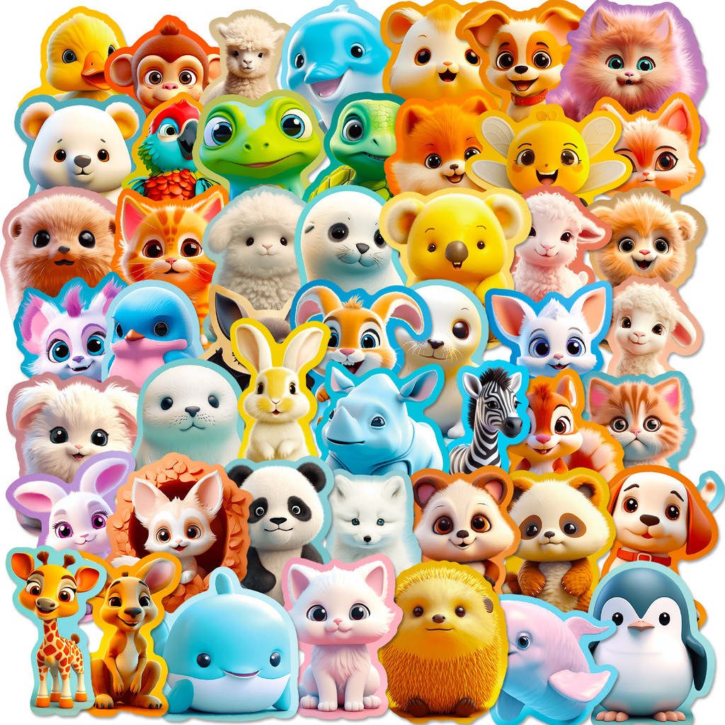 

50/100pcs Cute Cartoon Animal Mix Graffiti Stickers DIY Phone Guitar Laptop Notebook Suitcase Cup Waterproof Sticker Kids Toy
