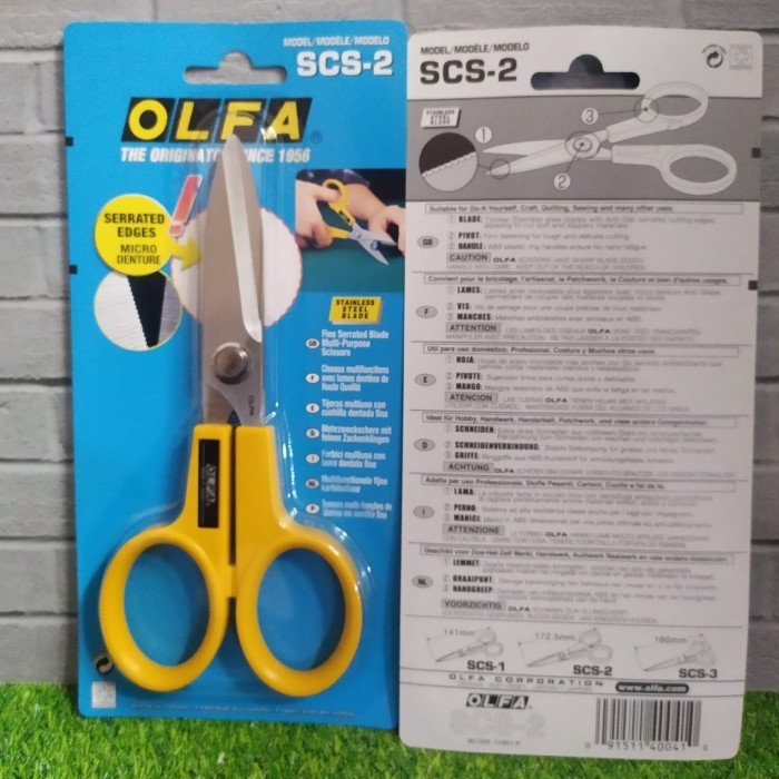 

Gunting 173 mm SCS-2 OLFA Stainless Steel Blade