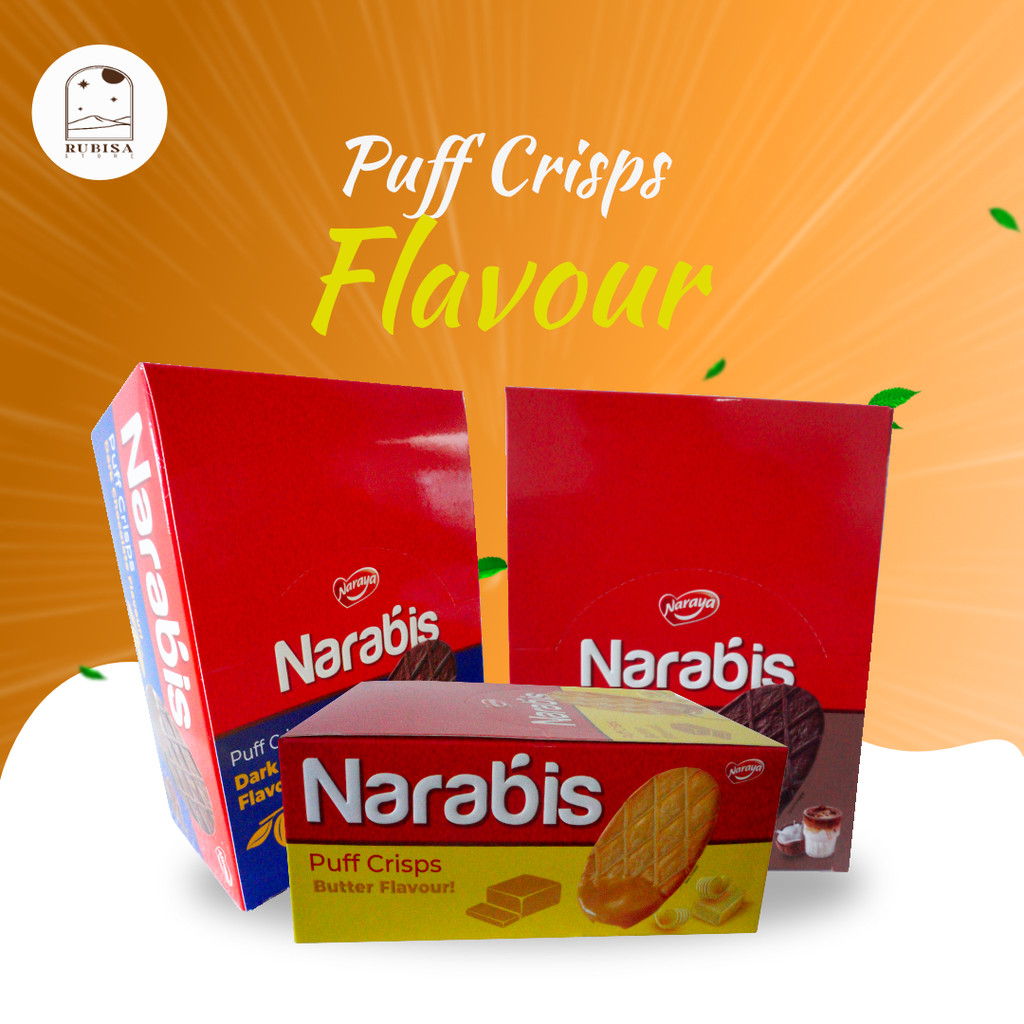 

Naraya - Narabis Puff Crisps 420g (Butter - Dark Chocolate - Coconut Latte) Flavour