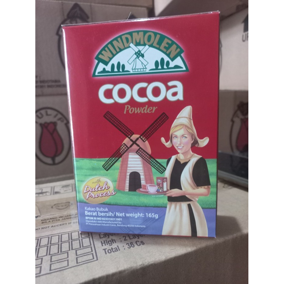 

NEW- [Bahan Makanan] Windmolen Cocoa Powder 180 Gram - Coklat Bubuk Windmolen