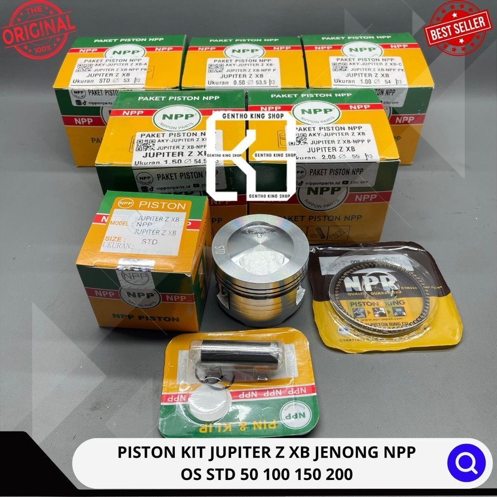 Piston Kit Seher Seker Jupiter Z XB Jenong Bore Up Diameter 53 53.5 54 54.5 55 Pen 13 NPP
