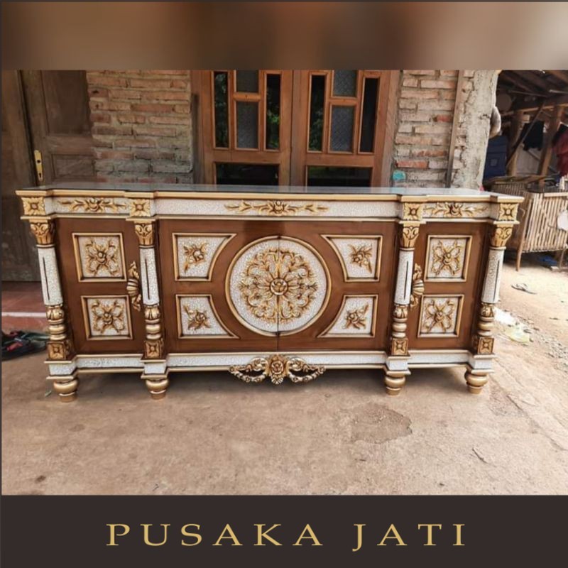 Bufet TV Nusantara Jati Jepara #PUSAKA JATI