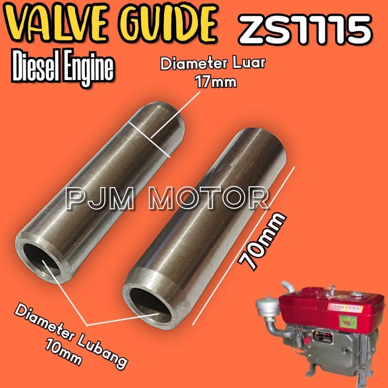 

TL1115 Valve guide Bos bosch botol klep mesin diesel pengerak tianli s1115 10mm amplas