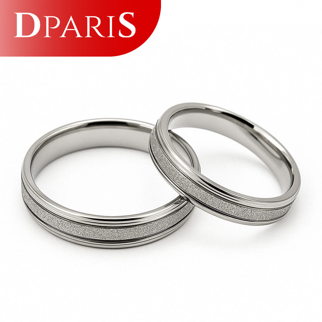 DPARIS Cincin Pasangan Steel SCP178