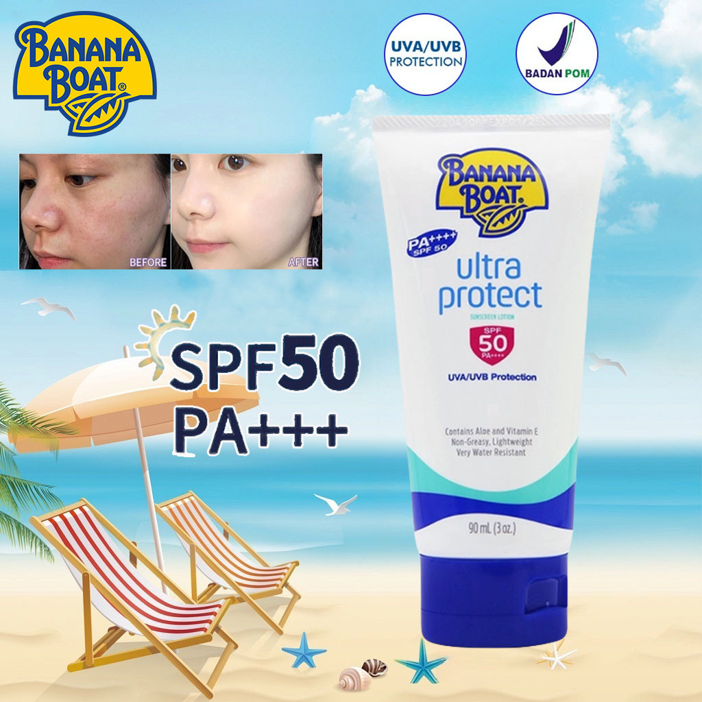 Banana Boat Ultra Protect Faces Lotion SPF 50 PA+++ Banana Boat Sunscreen 90ml