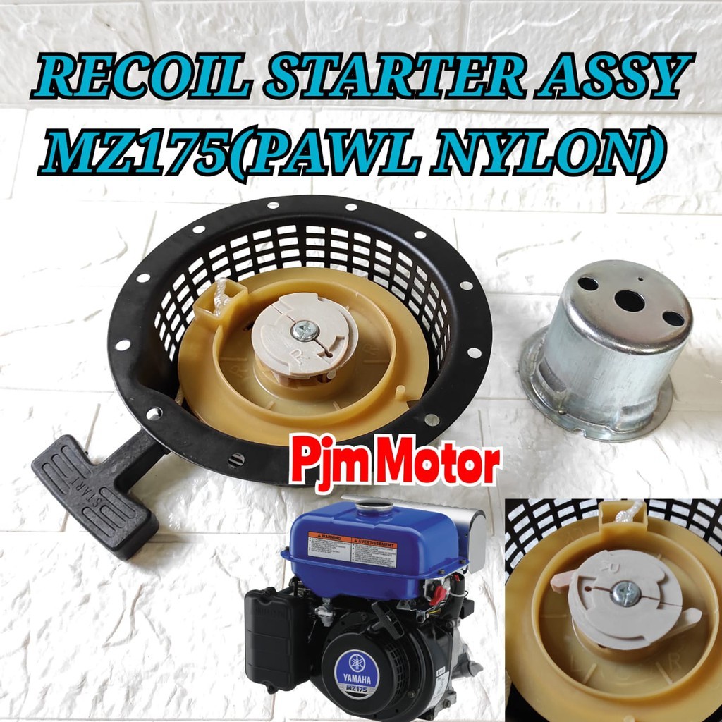 

Recoil starter assy tarikan start kap engkol mesin pengerak genset yamaha MZ175 EF2600 MODEL PVC amplas