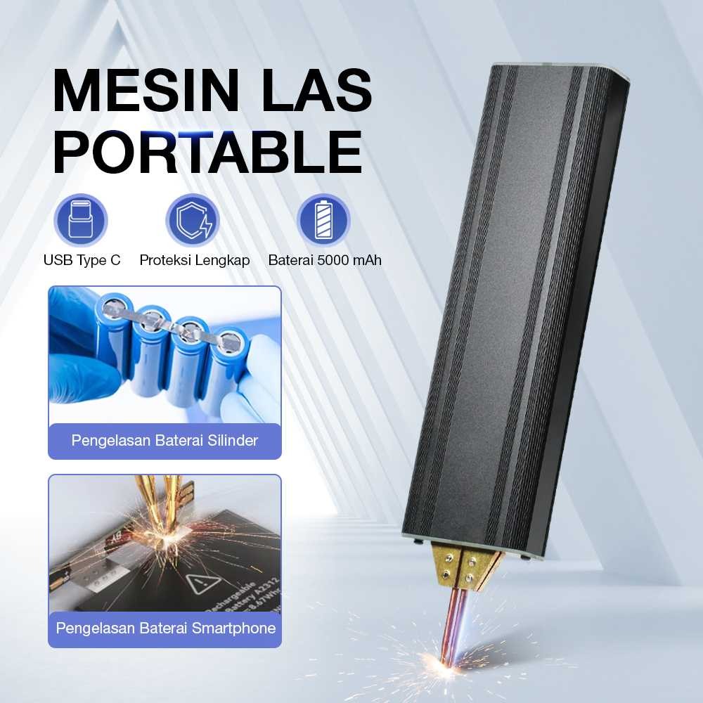 

Punkis Mesin Las Genggam Portable Spot Welding Machine 5 Gear 5000mAh - Z682 -RT