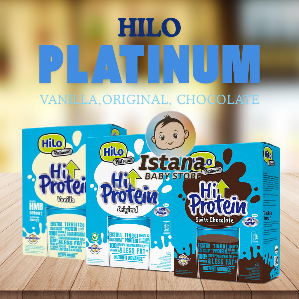 

Hilo Platinum Susu Tinggi Calcium Dan Protein 420g Ditambah Glukosamin Dan Omega 3