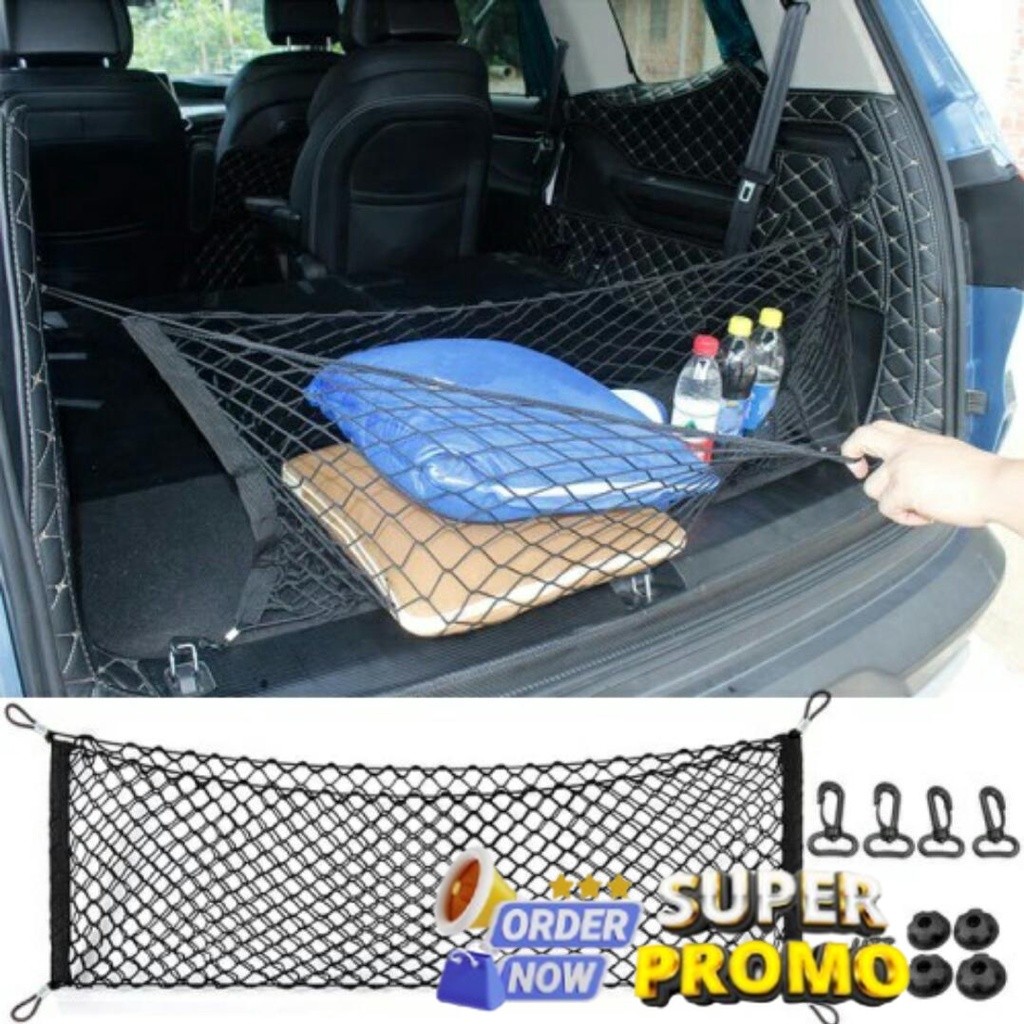 Bisa Cod Jaring Bagasi Mobil Cargo Net Jaring Mobil Belakang Net Bagasi Mobil Car Net Storage Mobil