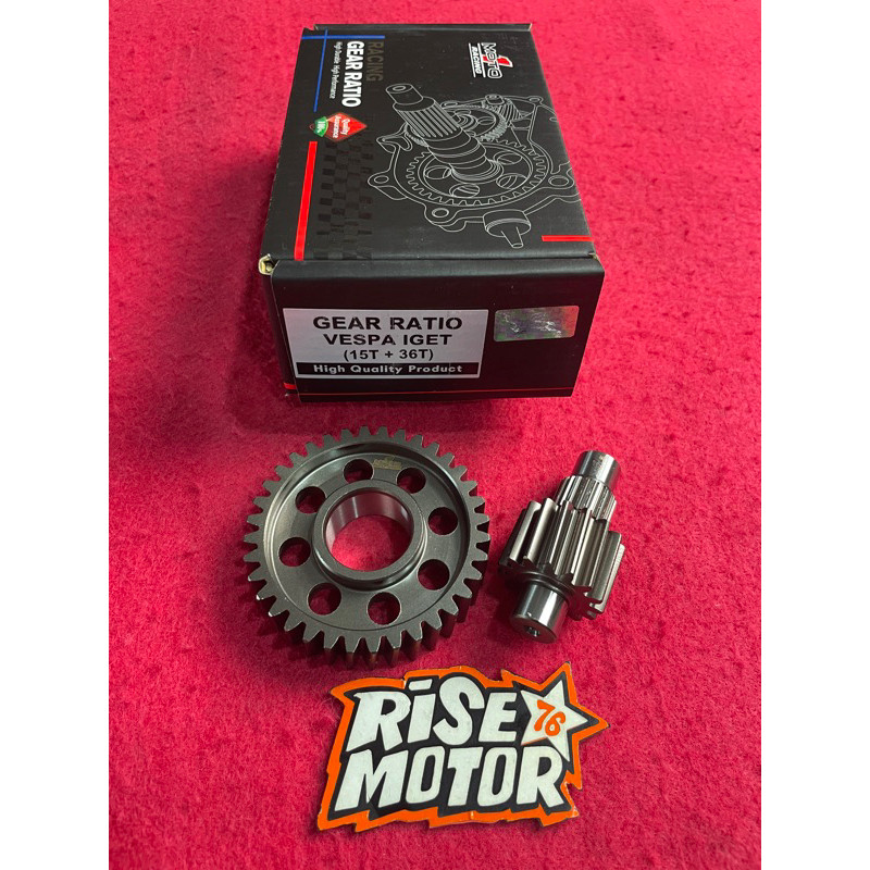 GEAR RATIO  VESPA IGET 15 36 MOTO 1