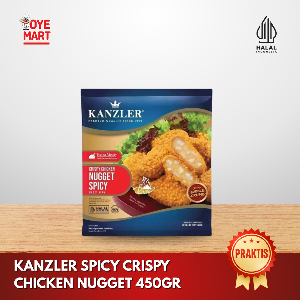 

KANZLER CRISPY CHICKEN NUGGET SPICY 450GR/NAGET KRISPI/BESTSELLER