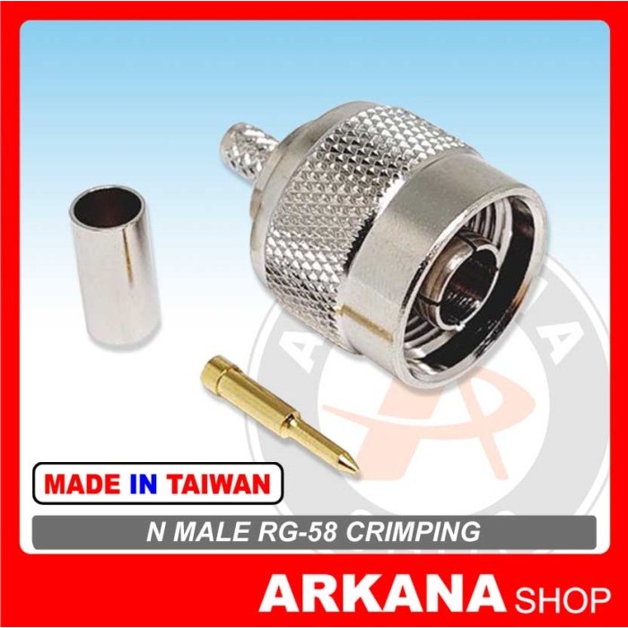 CONEKTOR  N MALE TO RG58 CRIMPING
