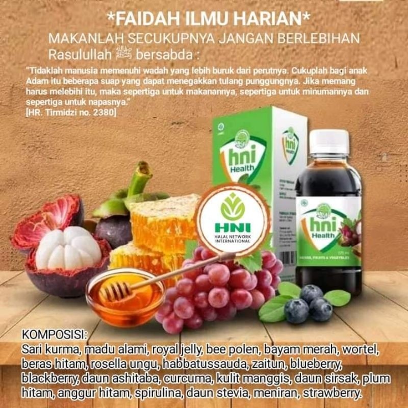 

HNI Health Extrafood by HNI, Madu extra buah dan sayur