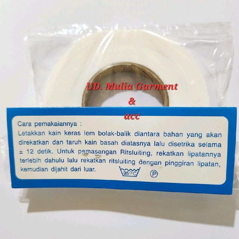 

LEM SUM/ LEM KAIN 2 SISI LEBAR 1 CM HARGA PER ROLL ISI 45 METER selotip balon