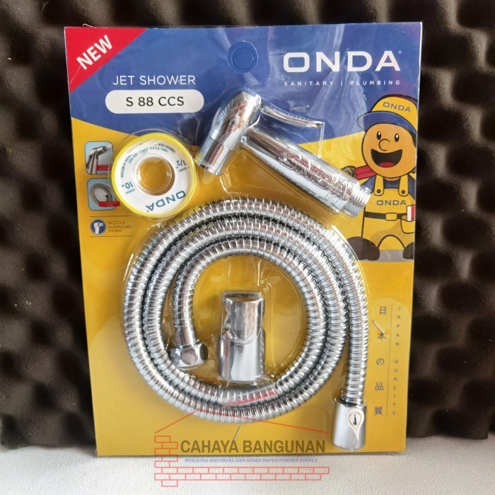 

Jet Shower Semprotan Selang Air Cebok Wc Toilet ONDA S88 S 88 CCS - S 88 CCS CHROME