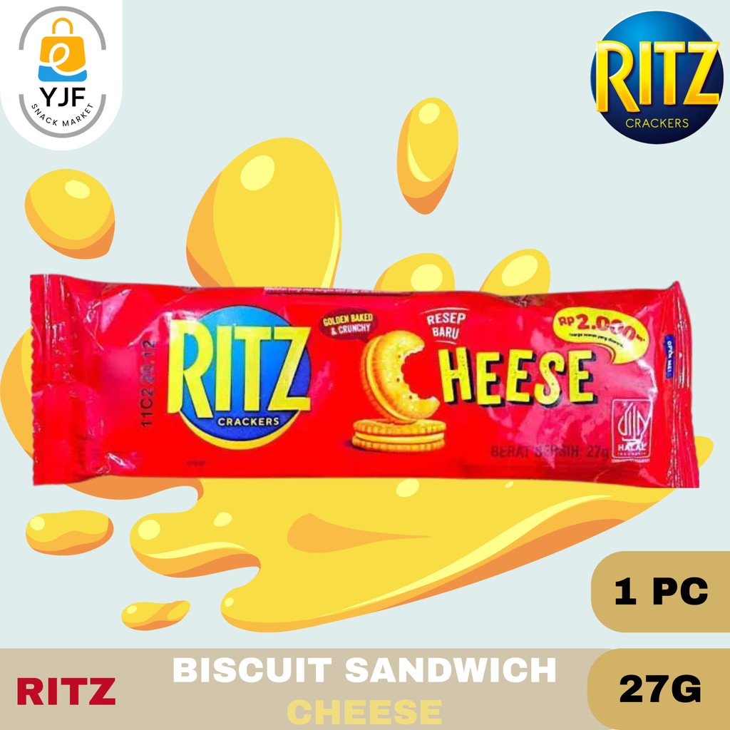 

Ritz Biscuit Sandwich 27g - 1 PCS / Biskuit Krakers Rasa Cheese / Keju / Crackers