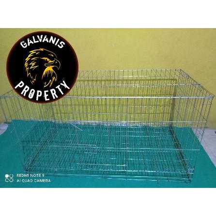 kandang kelinci galvanis/kandang kucing besi/galvanis P100*60*60 cm