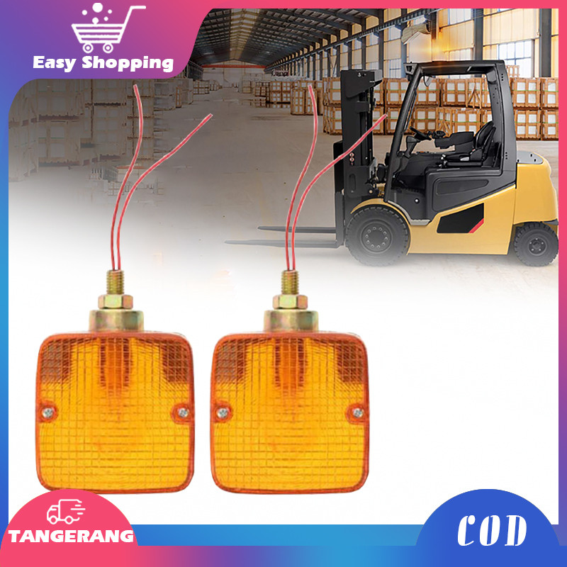 1set Signal Lamp Lampu Sen Forklift Alat Berat / Truck Lampu Halogen 24V