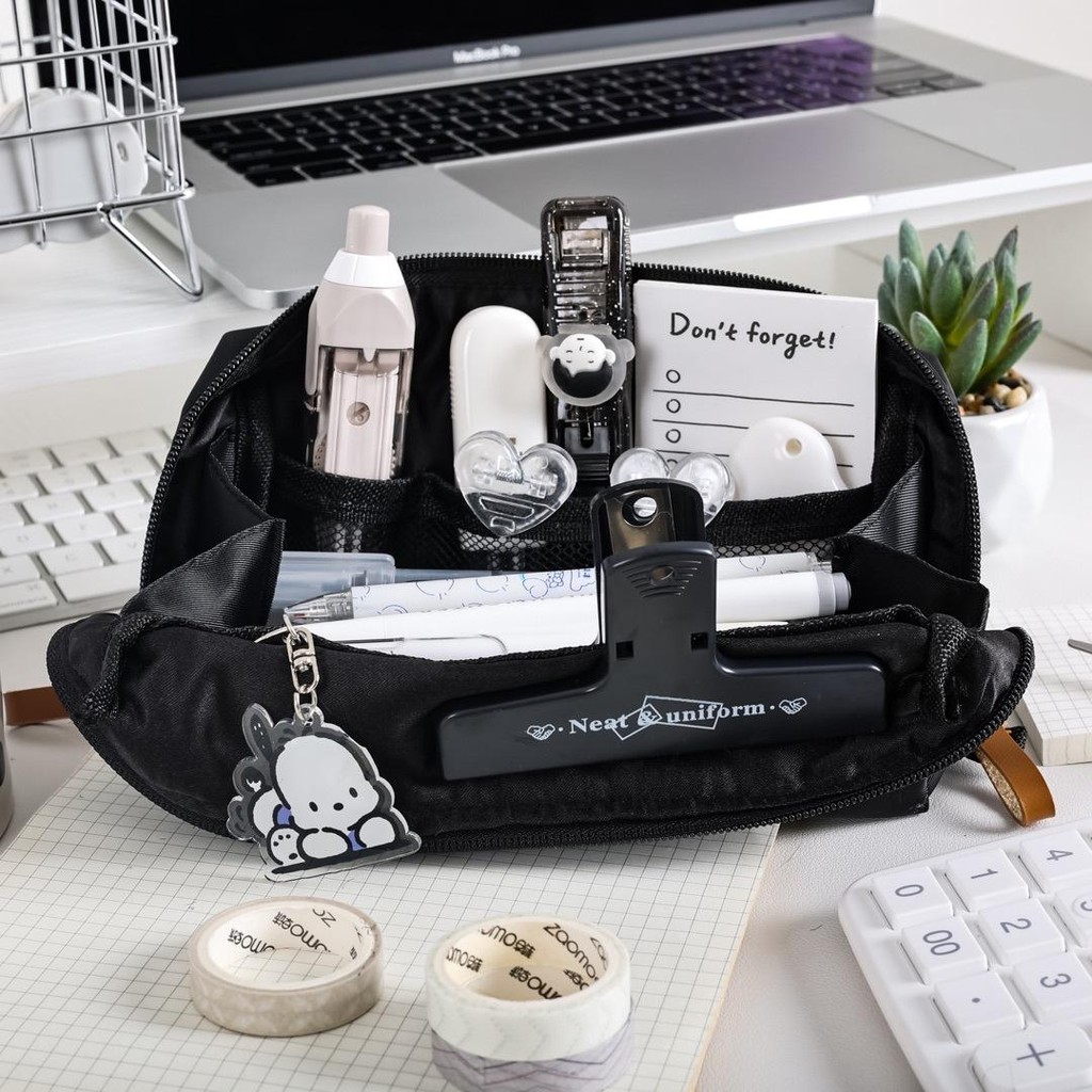 

Jual Produk Stationery Bag Pencil Case Kotak Pensil CLASSIC BLACK EDITION Gwiyeo Pouch Serbaguna ''