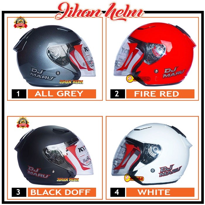 Helm / KYT / DJ Maru / Helm KYT / Helm KYT DJ Maru Ungu Termurah