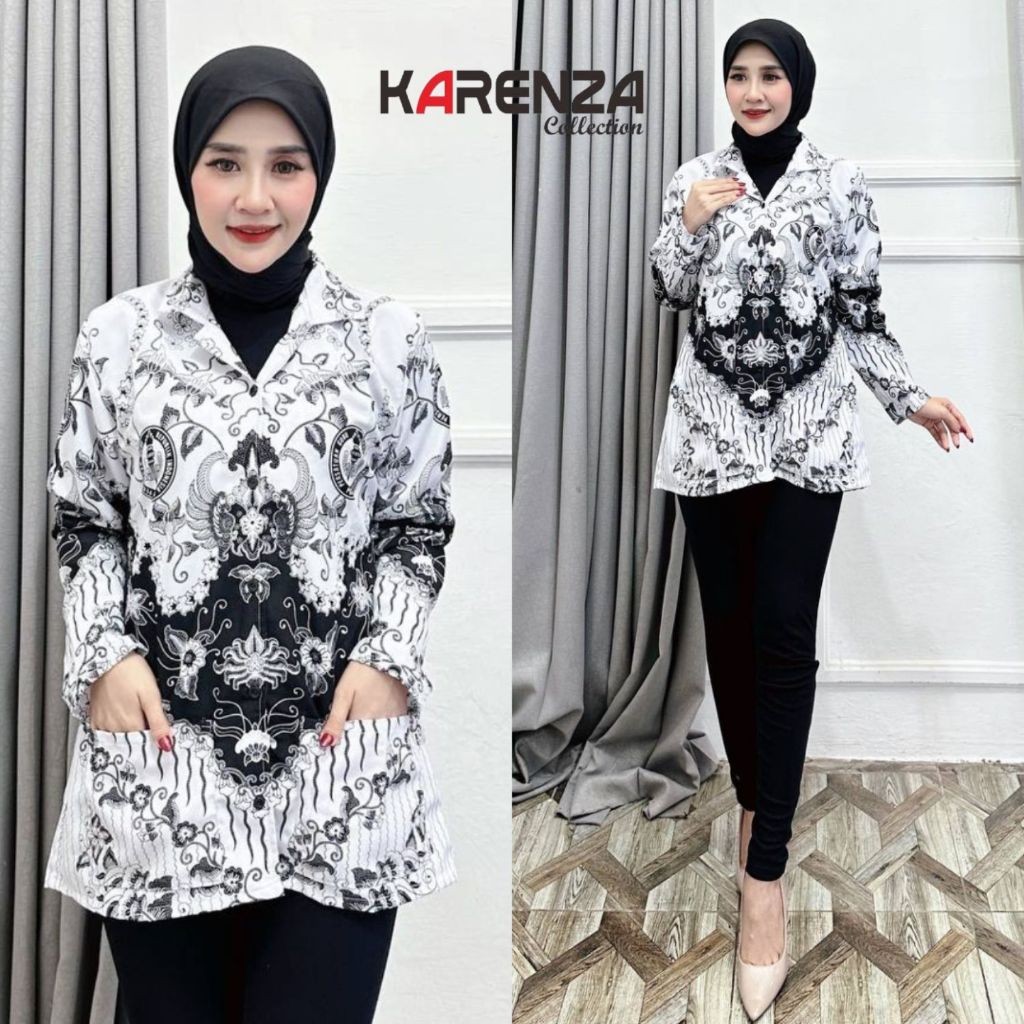 Seragam PGRI terbaru wanita full furing baju pgri pria terbaru lapis furing kemeja pgri wanita terba