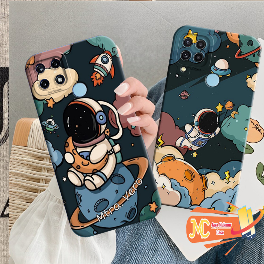 SOFTCASE REALME C51S/C12/C15/C25/C25S/NARZO 30A/NARZO 50A - Motif Astronot Nasa Lucu kekinian - Case