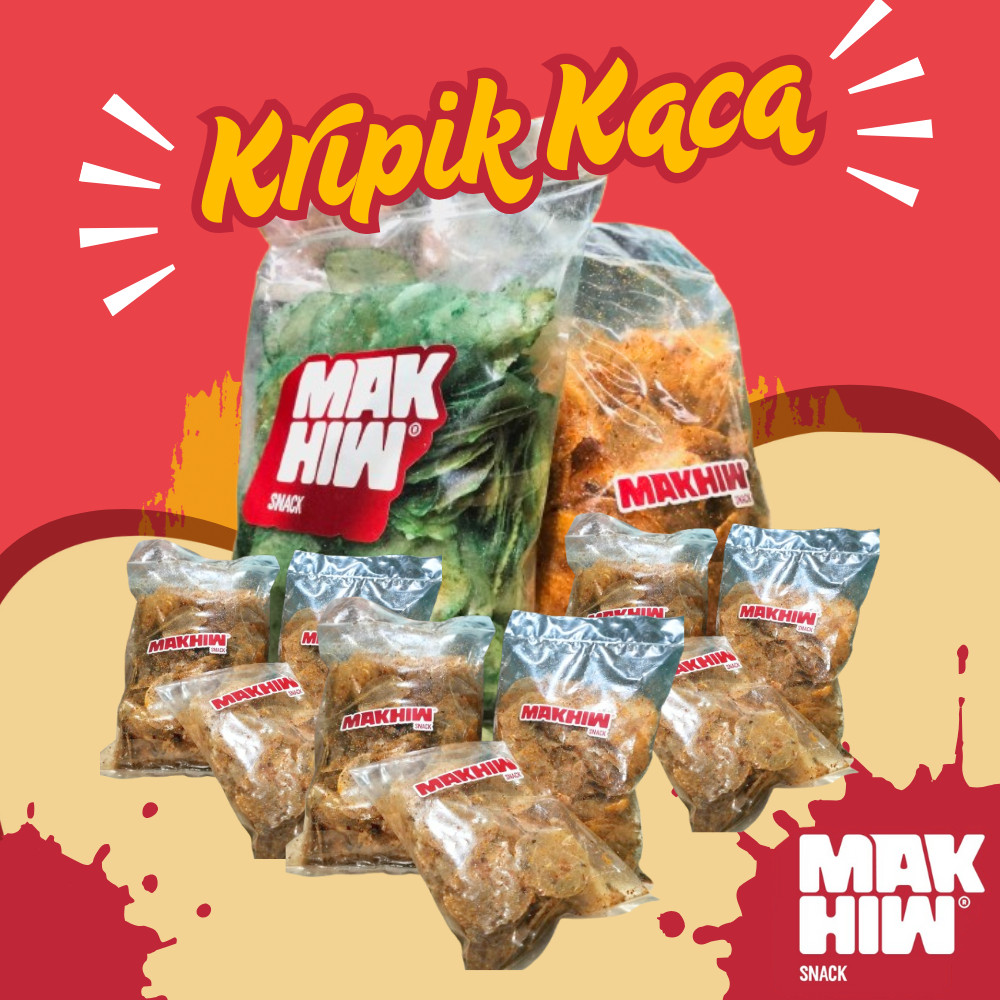 

MAKHIW Keripik Kaca Pedas Jeruk Kripca Rempah melimpah