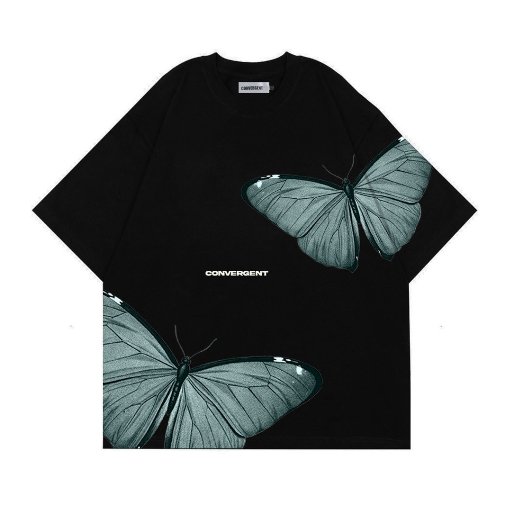 Honeybird Baju Kaos Distro T Shirt Hitam Oversize