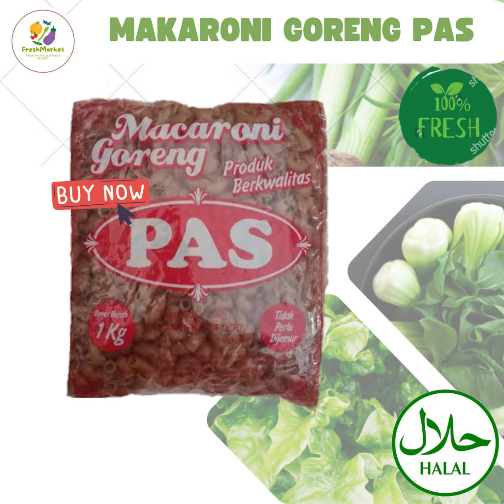 

Makaroni Goreng Pas 1Kg Sayurinstant
