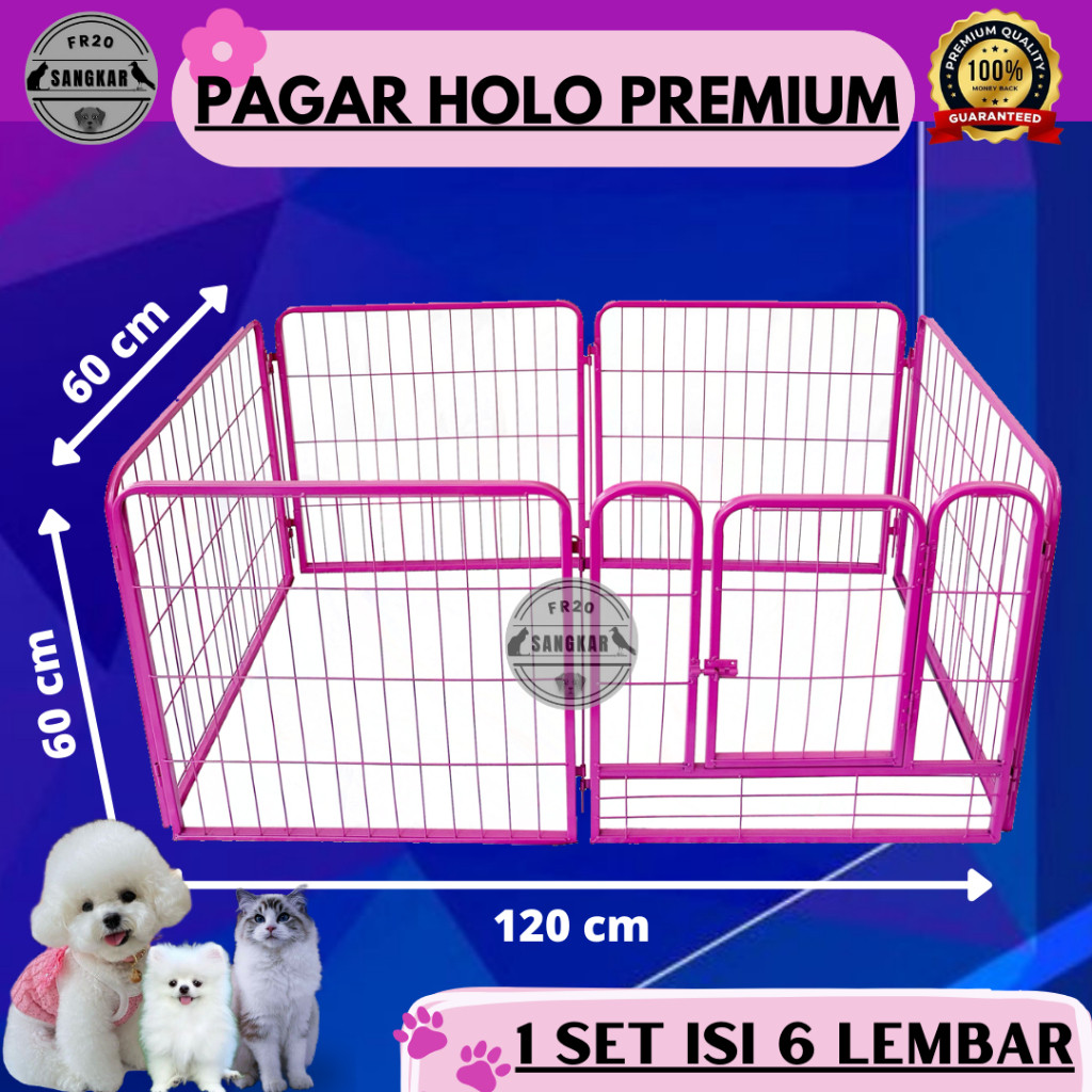 COD Pagar Anjing Serbaguna / Kandang Hewan Pagar Besi Size Untuk Anjing Kucing Kelinci dll /  Kandan